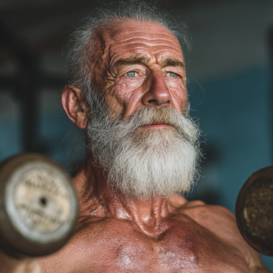 Щасливі літні люди після тренування